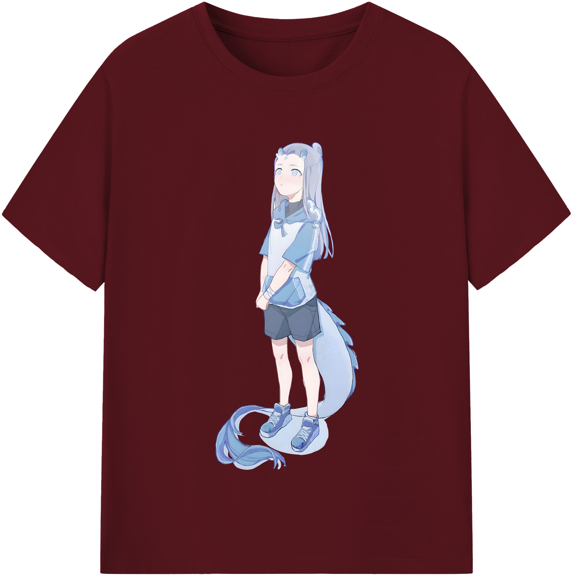（画像用） Ne Zha 2 ナタ 魔童の大暴れ 綿100％半袖Tシャツ（フロントプリント）